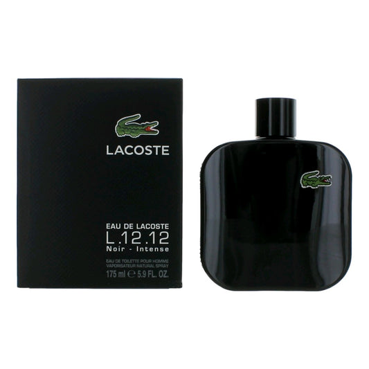 Lacoste L.12.12 Black Noir Intense by Lacoste, 5.9 oz EDT Spray men