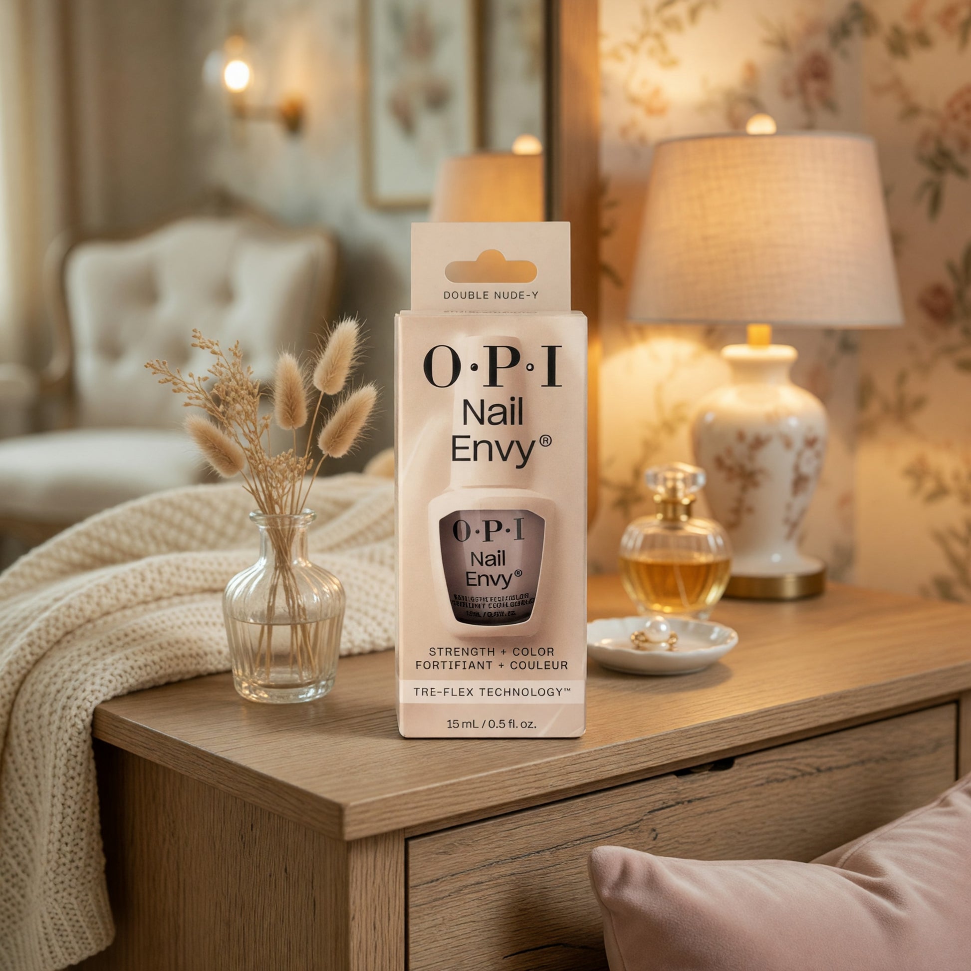 OPI Nail Envy by OPI, 0.5 oz Nail Strengthener - Double Nude-Y - Double Nude-Y