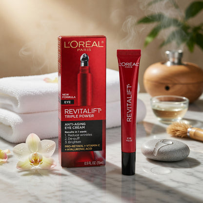 L'Oreal Revitalift Triple Power by L'Oreal, 0.5oz Anti-Aging Eye Cream