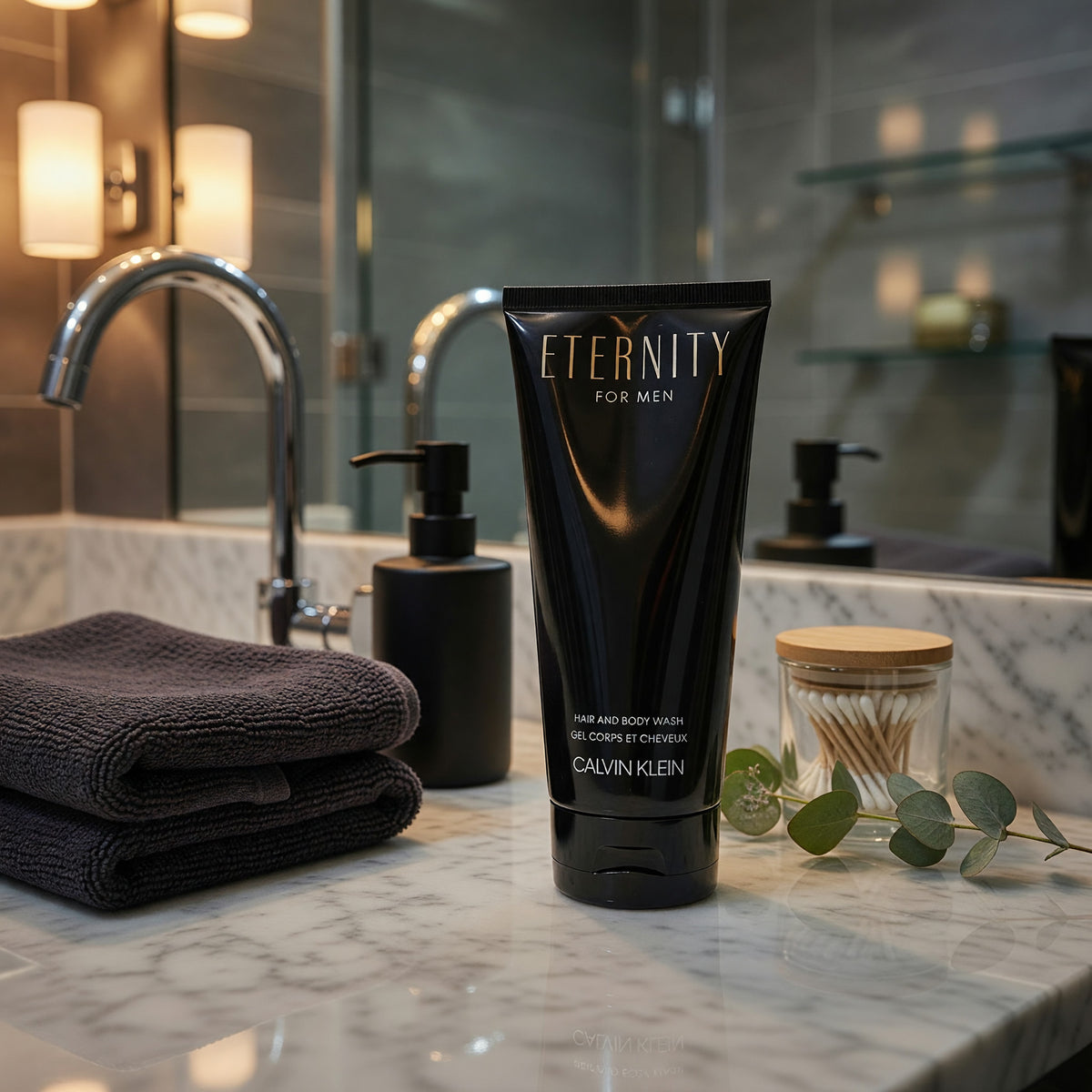 Eternity by Calvin Klein, 3.3 oz Hair & Body Wash for Men