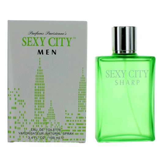 Sexy City Sharp by SexyCity, 3.4 oz EDT Spray for Men
