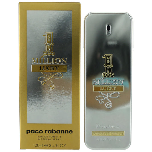 1 Million Lucky by Paco Rabanne, 3.4 oz EDT Spray for Men