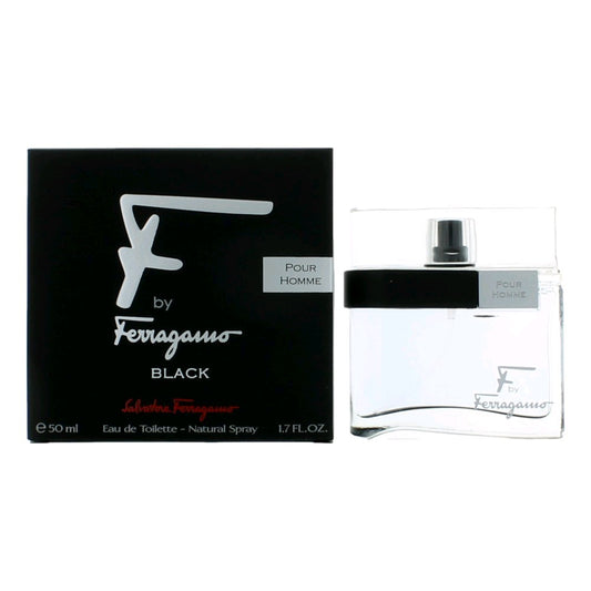 F Black by Salvatore Ferragamo, 1.7 oz EDT Spray for Men