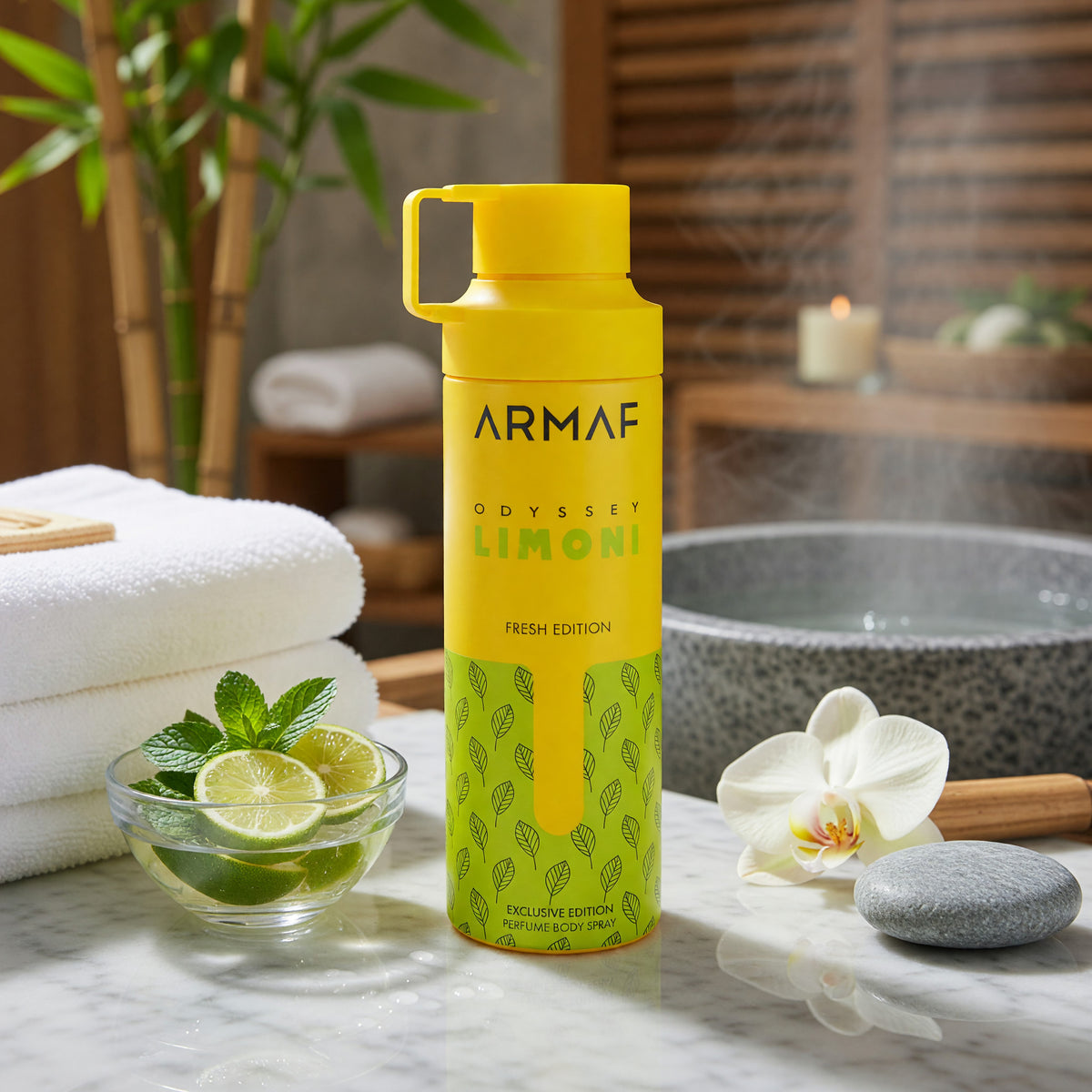 Odyssey Limoni Fresh Edition by Armaf, 6.8 oz Body Spray for Men 
