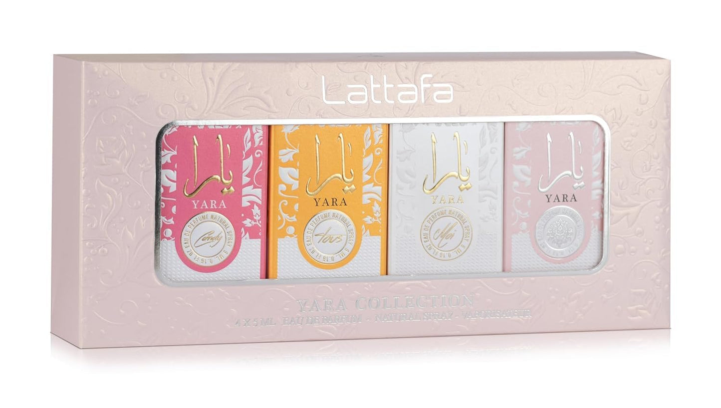 Yara Collection by Lattafa, 4 Piece Gift Set for Women  