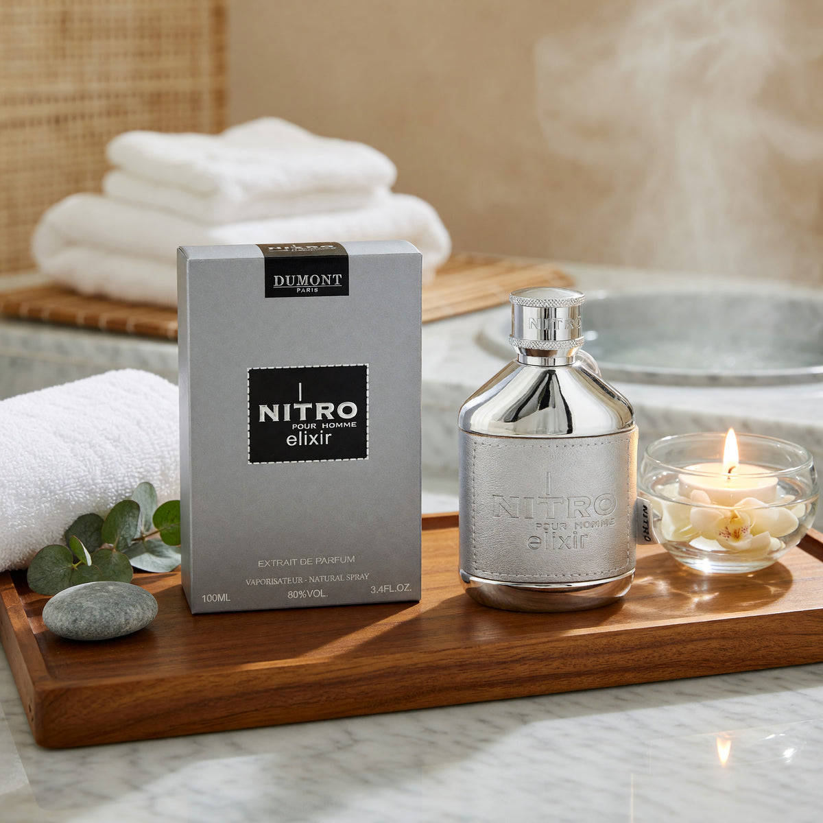Nitro Elixir by Dumont, 3.4 oz Extrait De Parfum Spray for Men