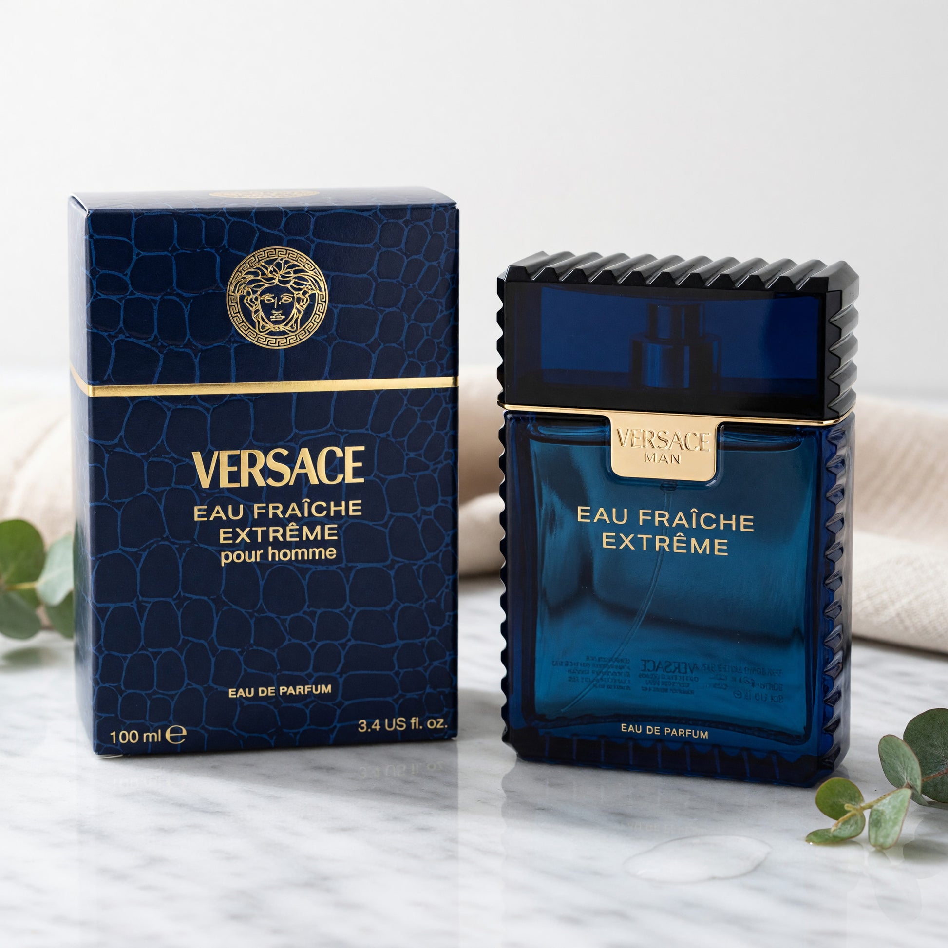 Versace Fraîche Extreme by Versace, 3.4 oz EDP Spray for Men