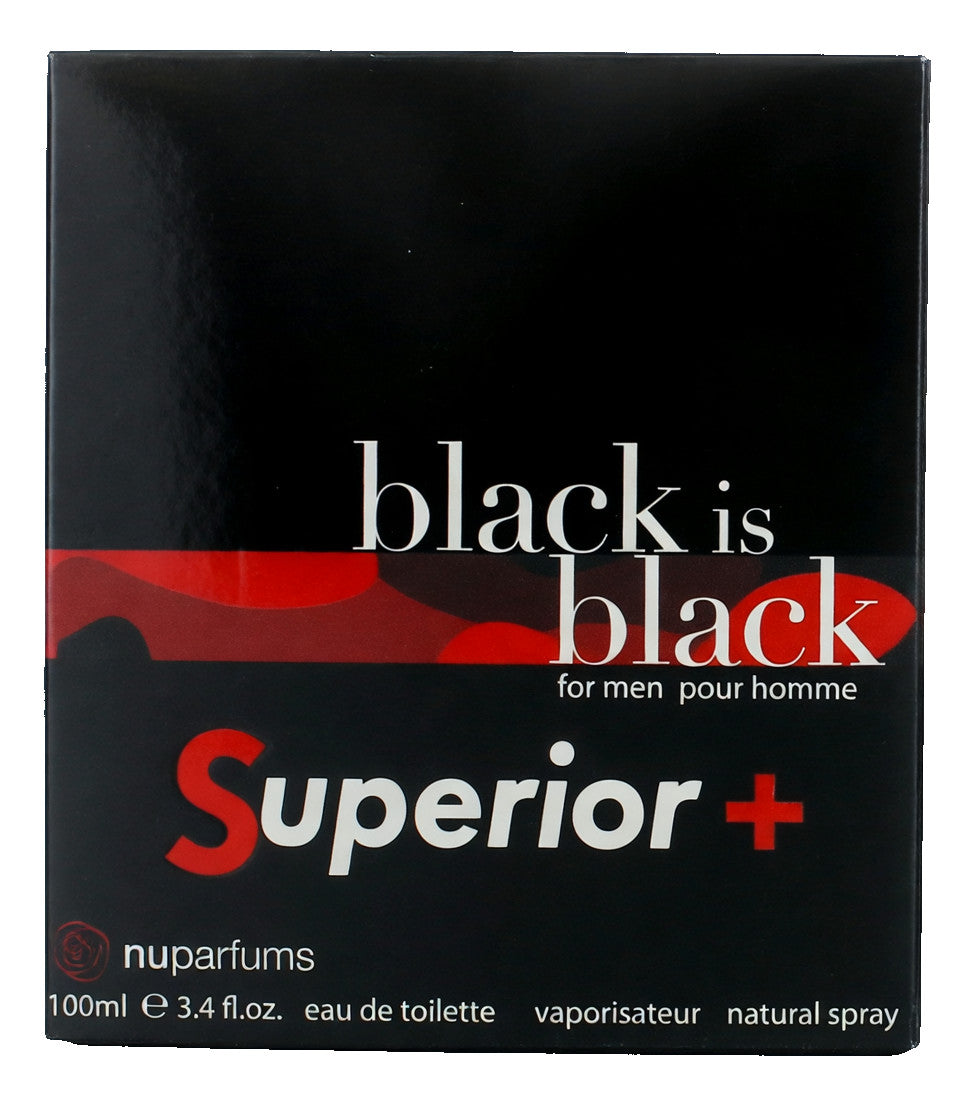 Black is Black Superior by Nu Parfumes, 3.4 oz EDT Spray for Men