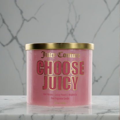 Juicy Couture 14.5 oz Soy Wax Blend 3 Wick Candle - Choose Juicy