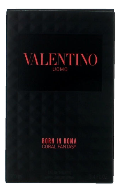 Valentino Uomo Born In Roma Coral Fantasy, 3.4oz Eau De Toilete Spray men