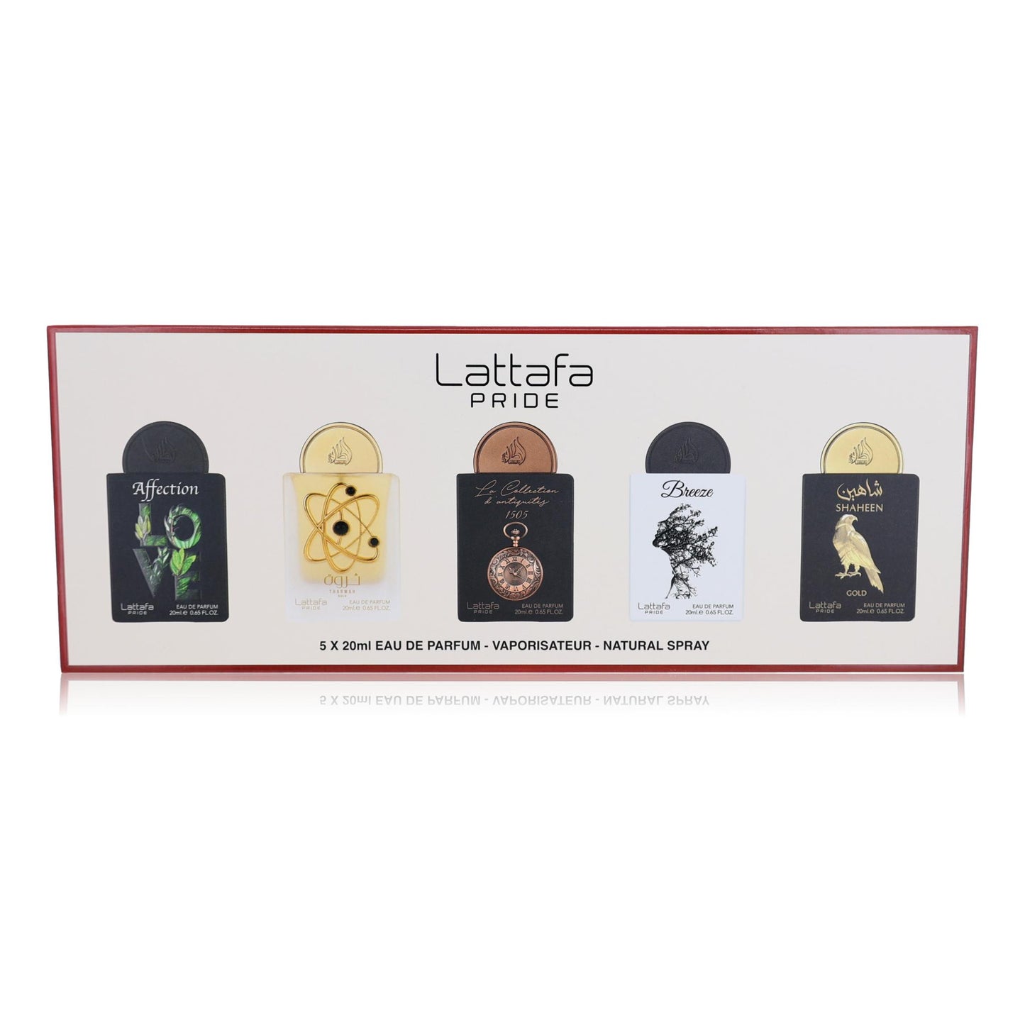 Lattafa Pride Collection No.1 by Lattafa, 5 Piece Miniature Set for Unisex