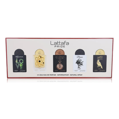 Lattafa Pride Collection No.1 by Lattafa, 5 Piece Miniature Set for Unisex