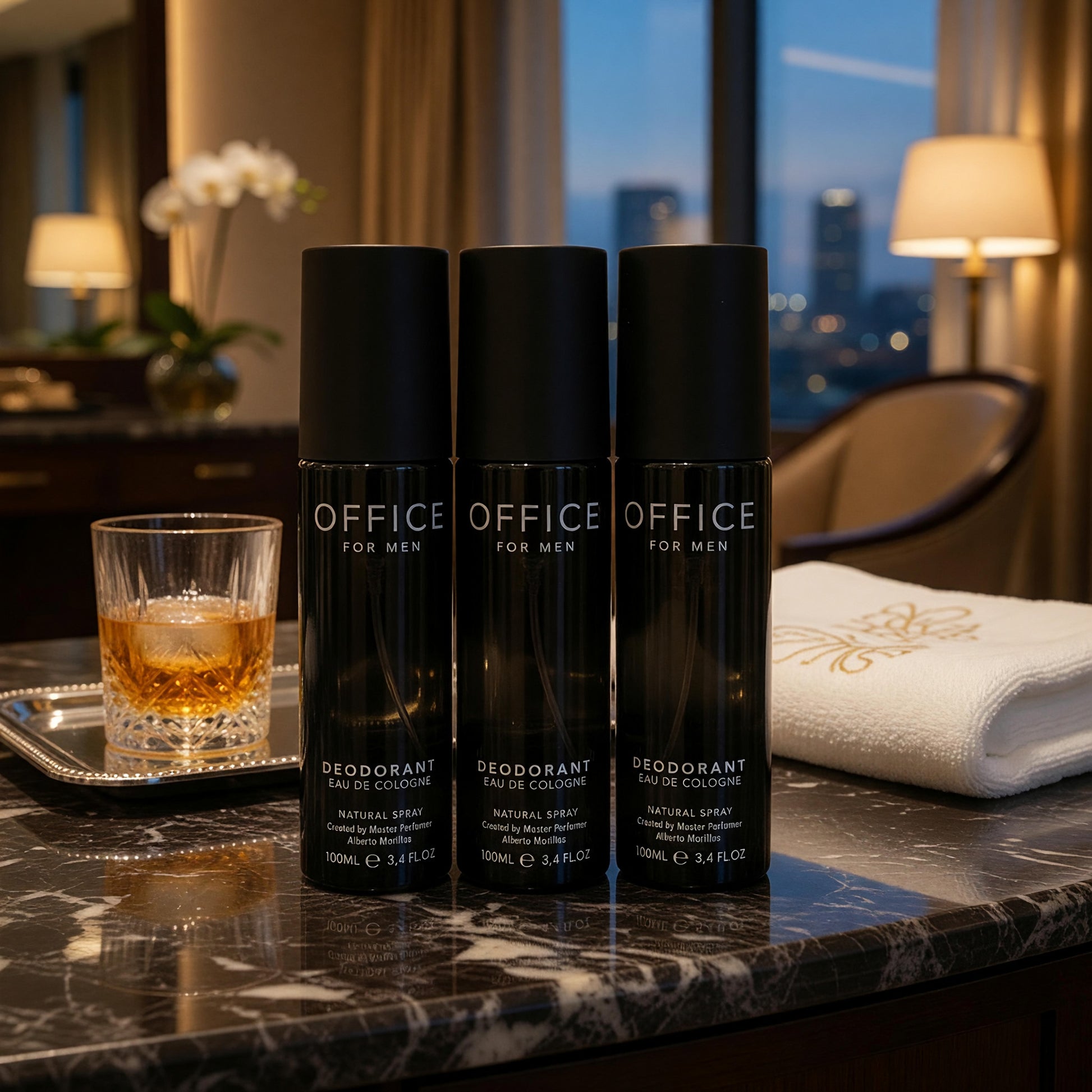 Office by Fragrance One, 3 piece Deodorant Spray for Men