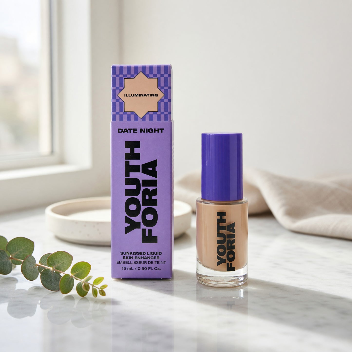 Date Night by Youthforia, 0.5oz Sunkissed Liquid Skin Enhancer - Illuminating - Illuminating