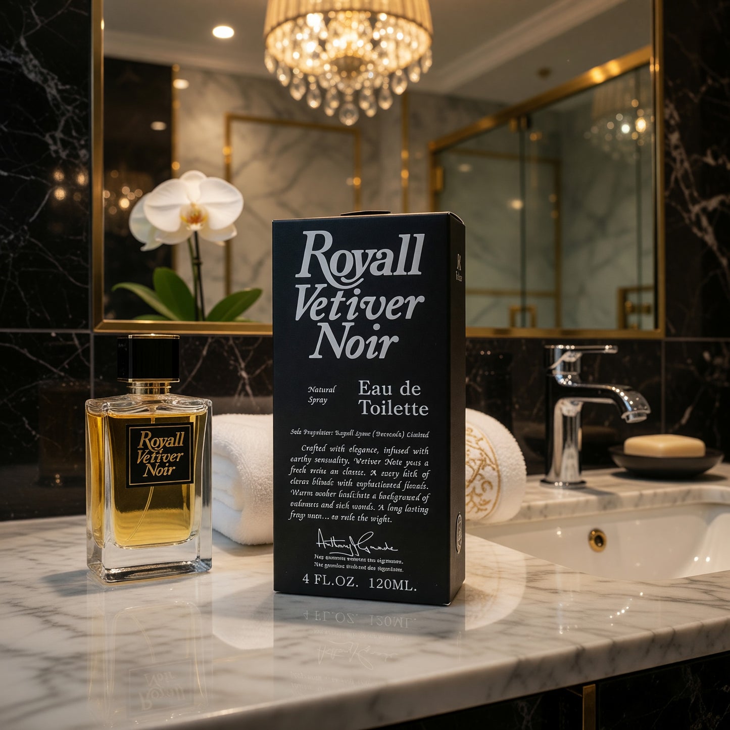 Royall Vetiver Noir by Royall Fragrance, 4 oz EDT Spray for Men