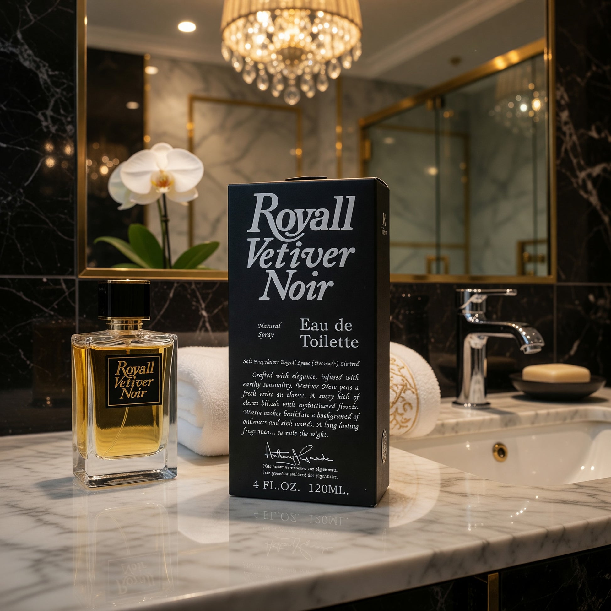 Royall Vetiver Noir by Royall Fragrance, 4 oz EDT Spray for Men