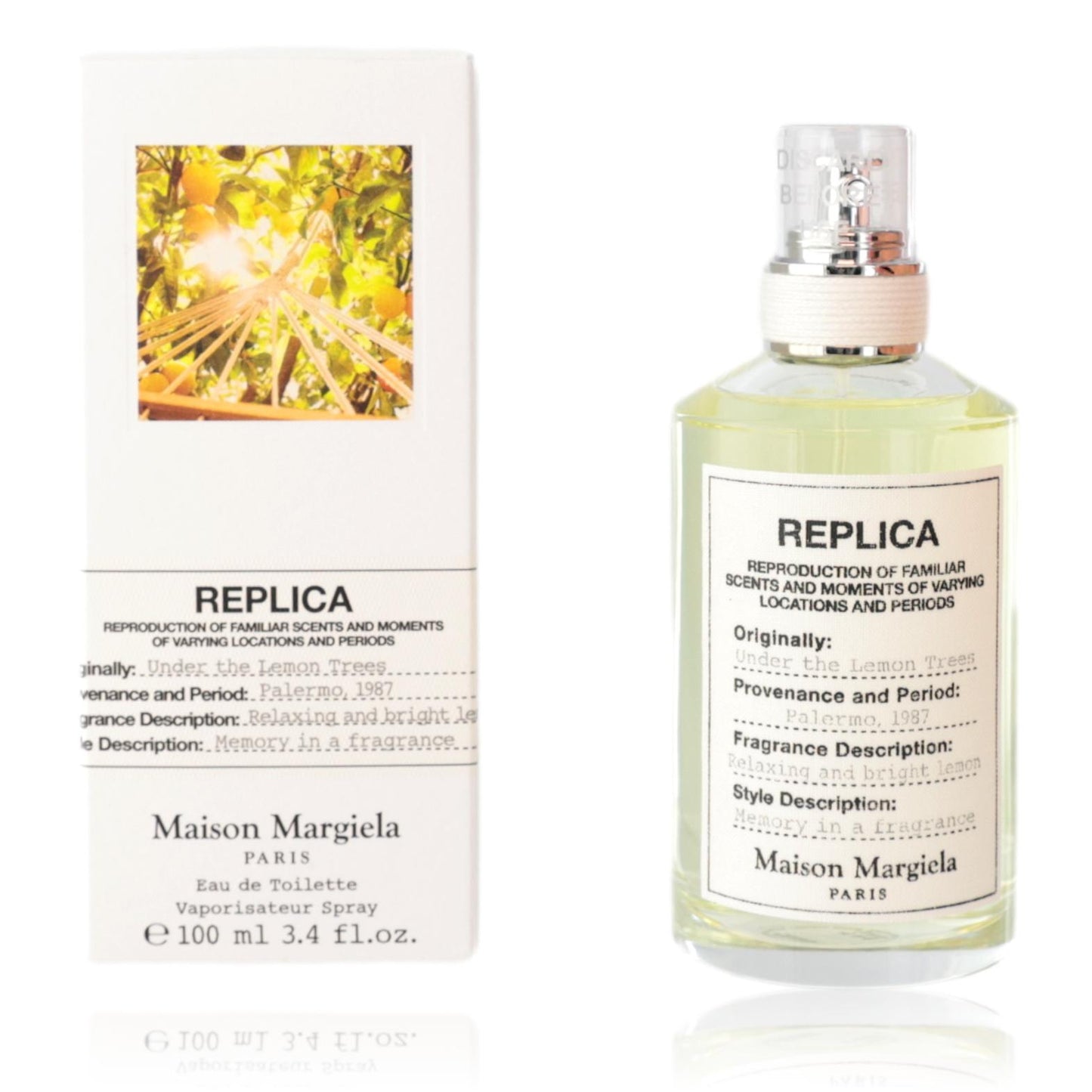 Replica Under The Lemon Trees by Maison Margiela, 3.4oz EDT spray for Unisex 