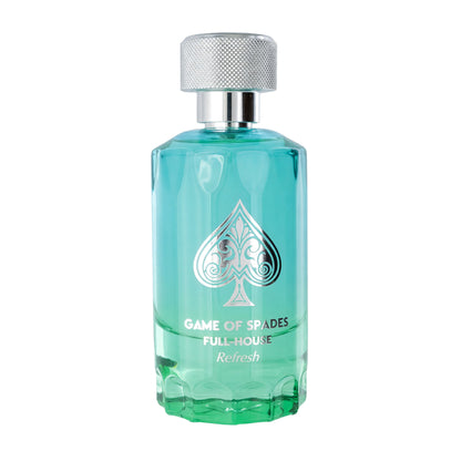 Game of Spade Full House Refresh, 3.4oz Extrait De Parfum Spray for Unisex
