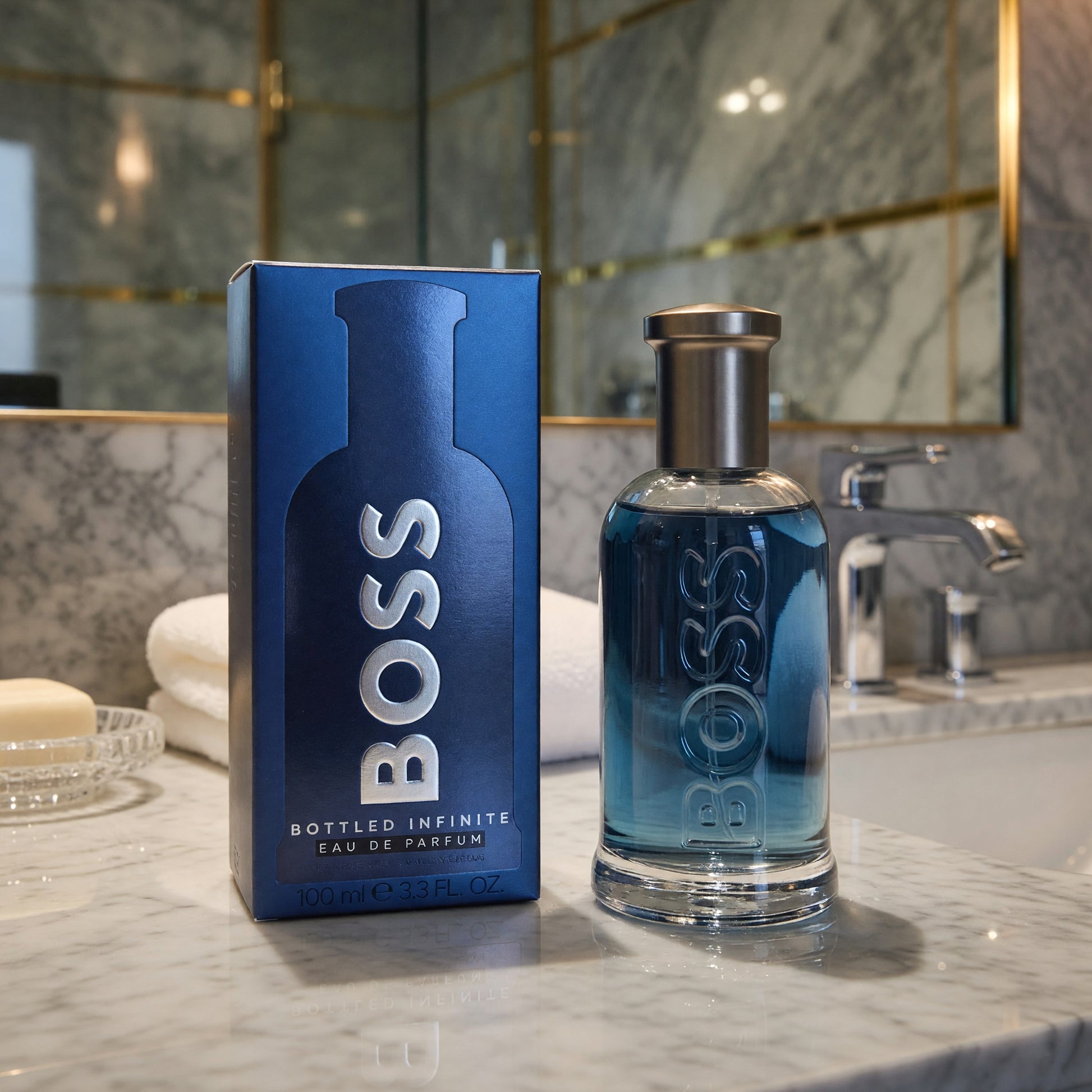 Boss Bottled Infinite by Hugo Boss, 3.3 oz EDP Spray for Men