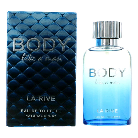 Body Like A Man by La Rive, 3 oz EDT Spray for Men
