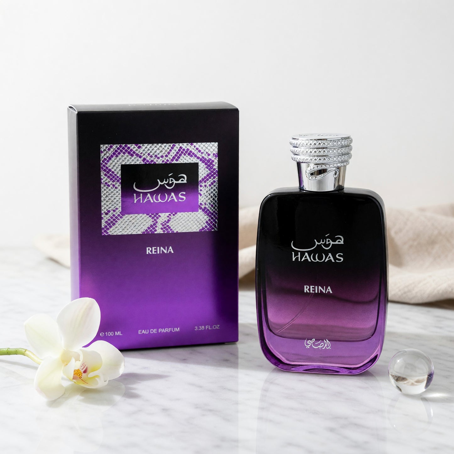 Hawas Reina by Rasasi, 3.4 oz EDP Spray for Women