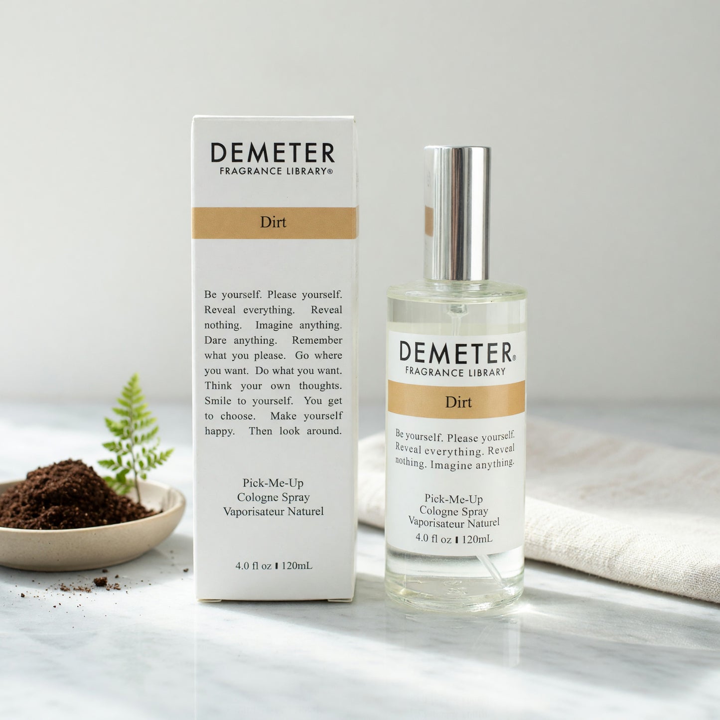 Dirt by Demeter, 4 oz Pick-Me-Up Cologne Spray for Unisex