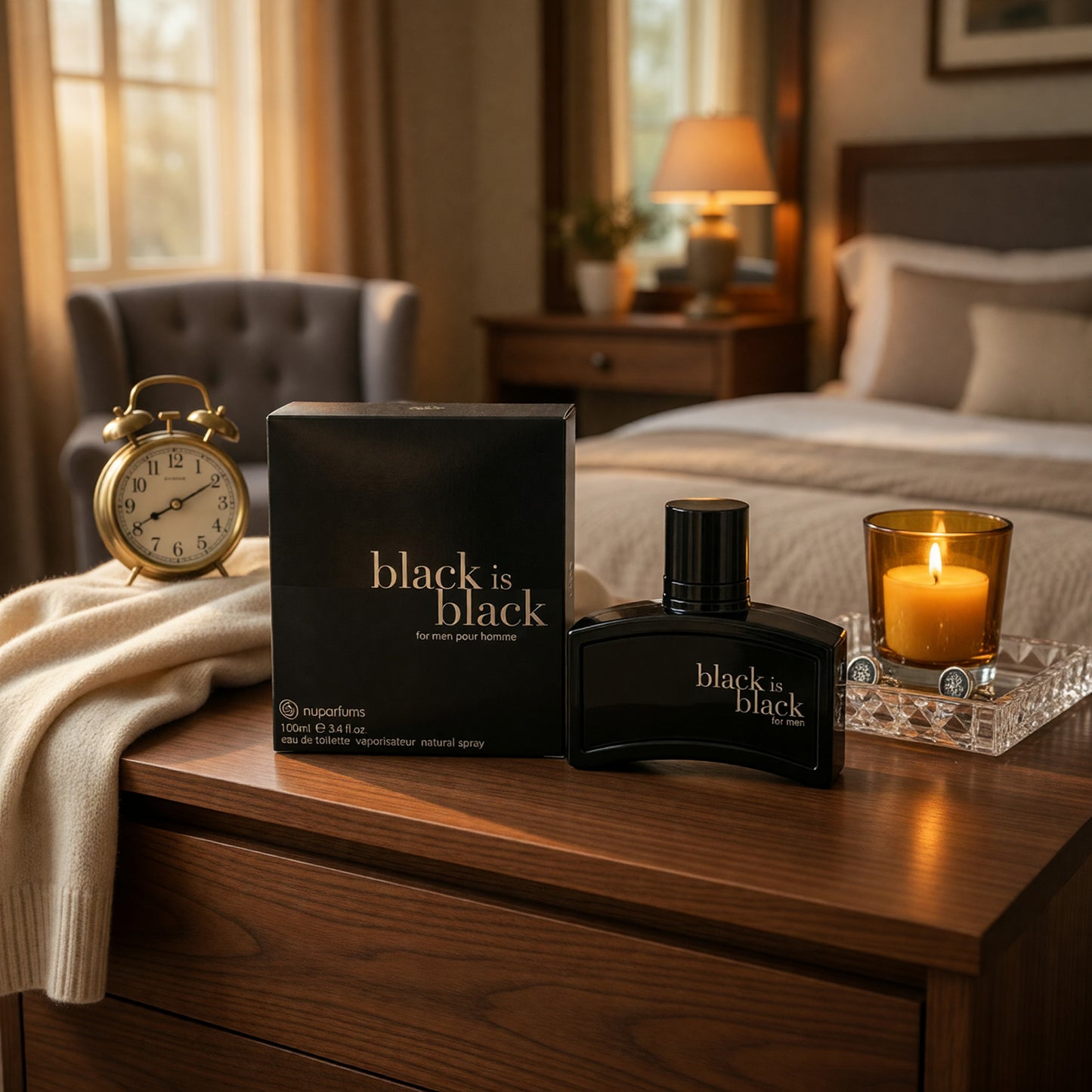 Black is Black by NuParfums, 3.4 oz EDT Spray for Men