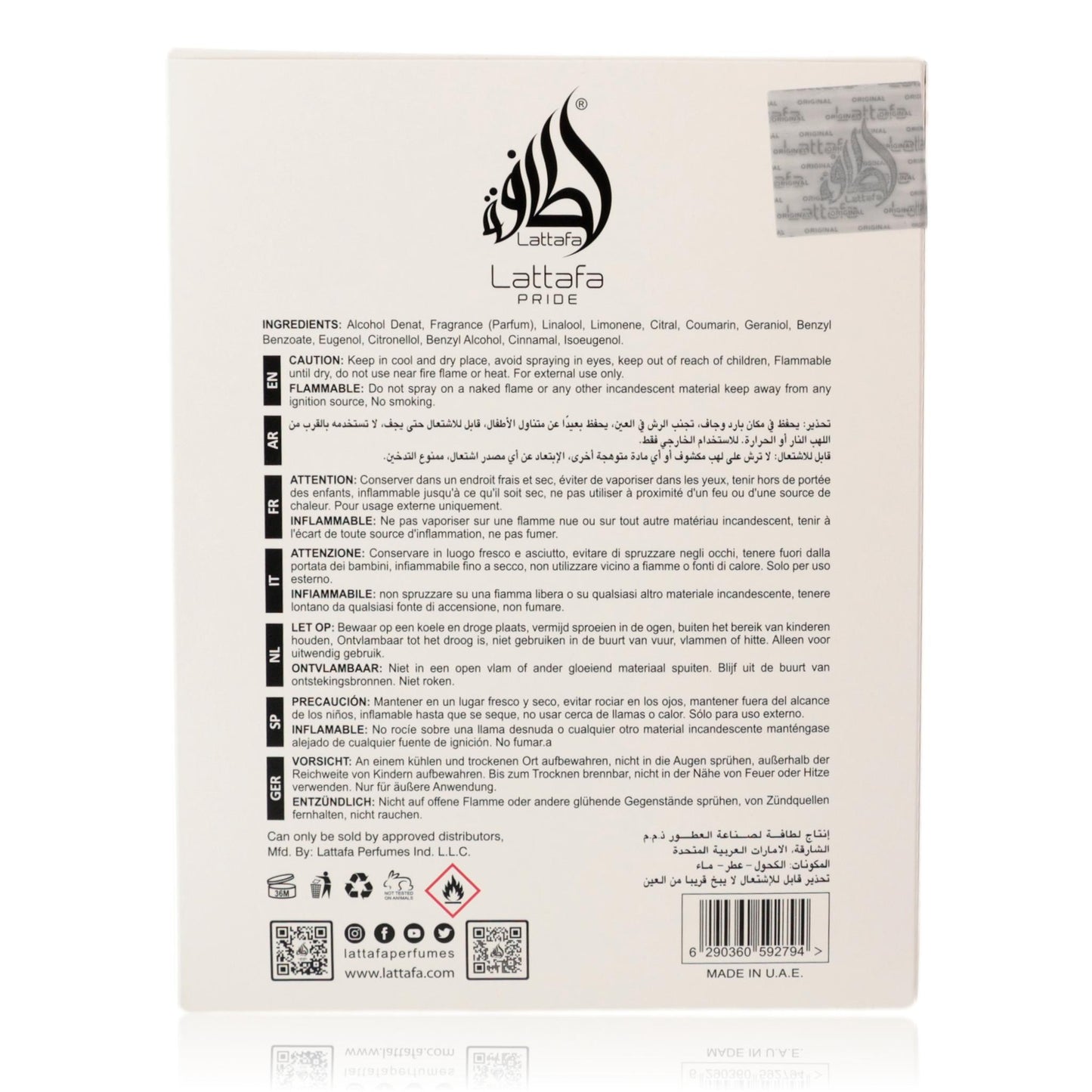 Embrace by Lattafa, 3.4 oz EDP Spray for Unisex