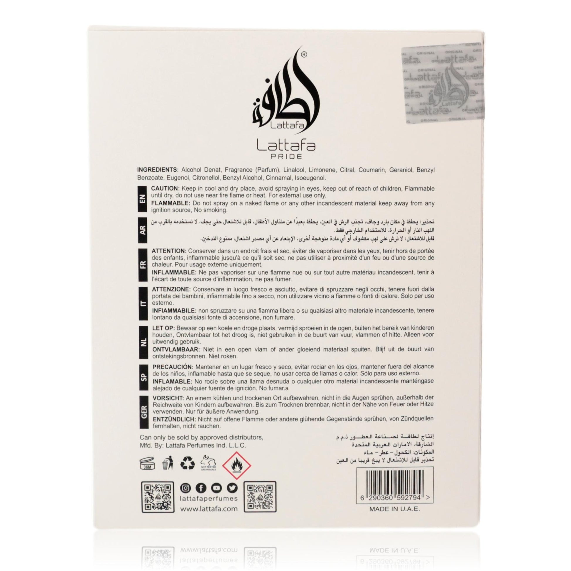 Embrace by Lattafa, 3.4 oz EDP Spray for Unisex