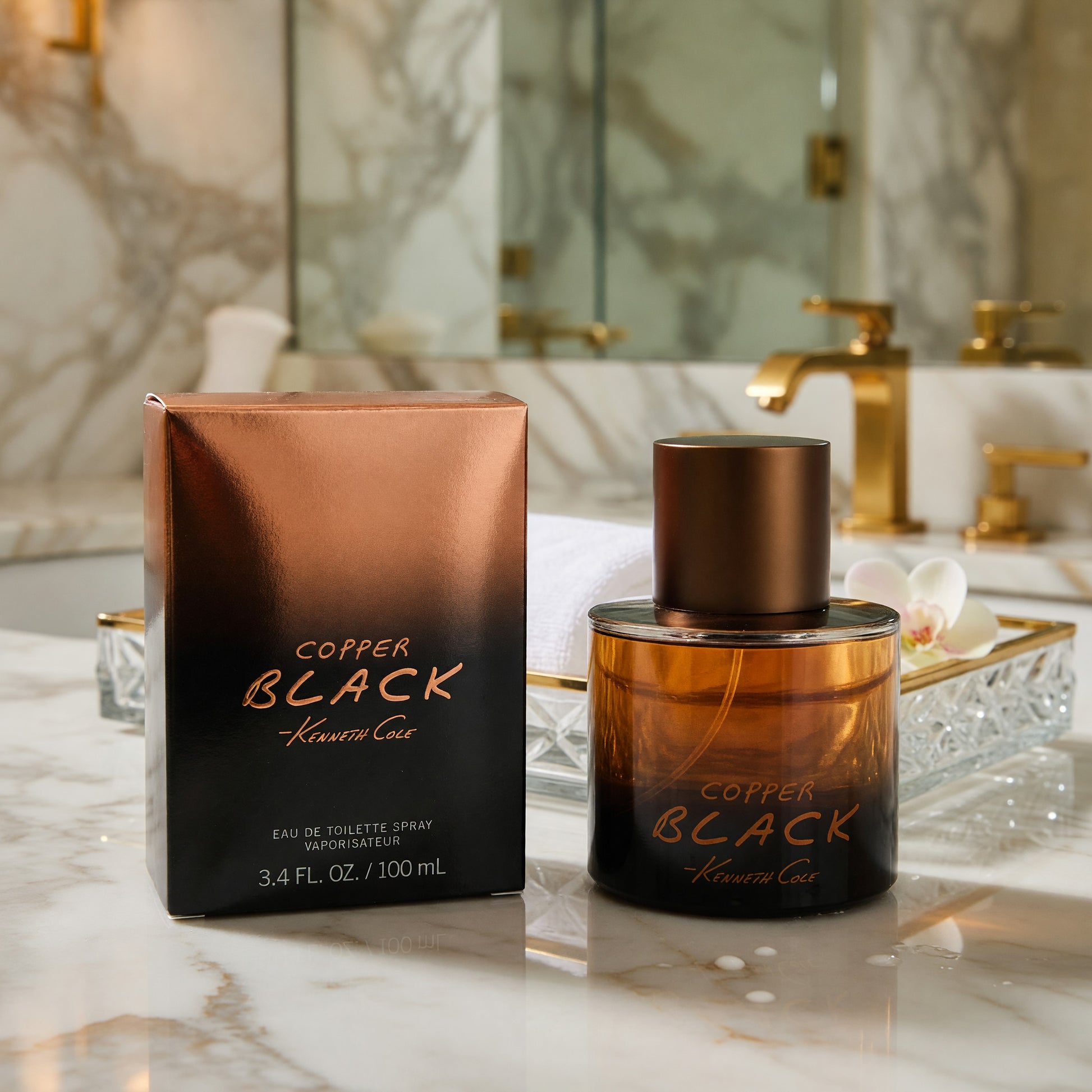 Kenneth Cole Copper Black by Kenneth Cole, 3.4 oz EDT Spray for Men