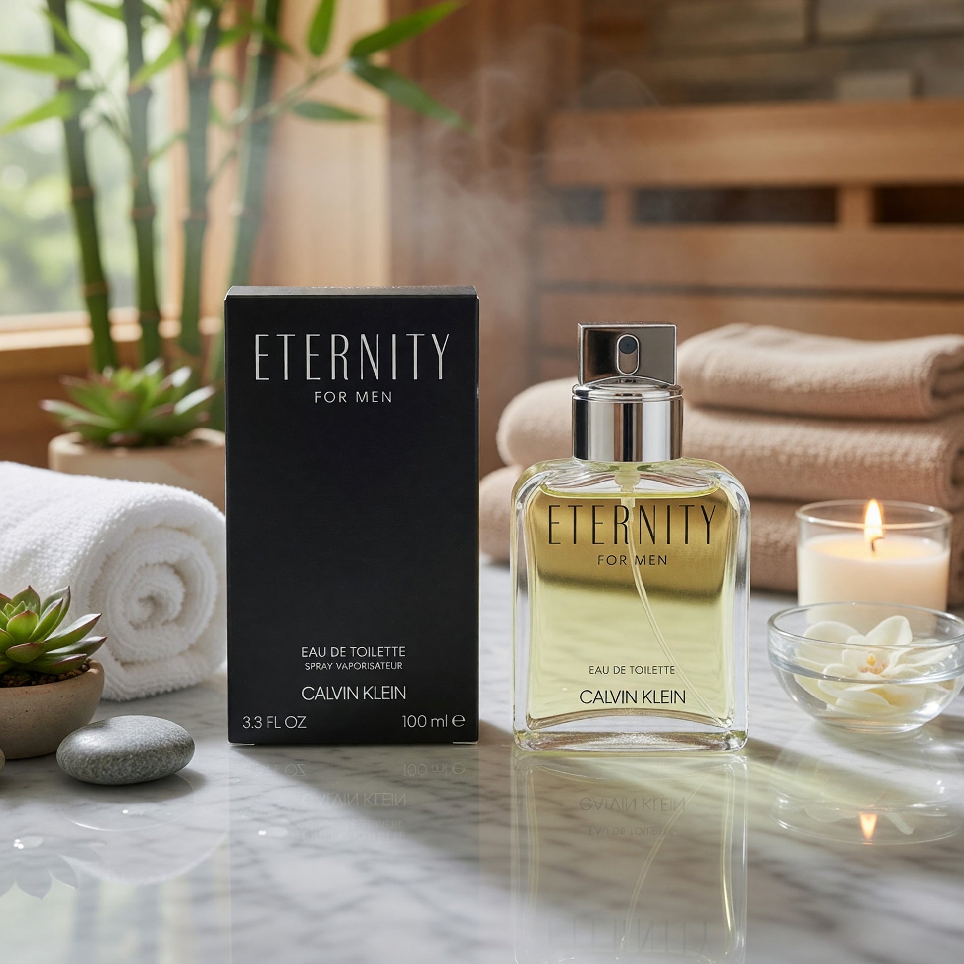 Eternity by Calvin Klein, 3.3 oz EDT Spray for Men