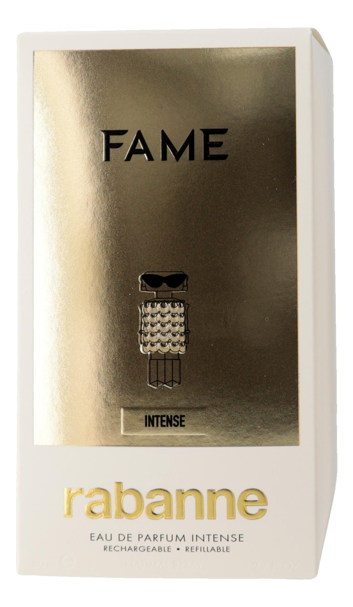Fame Intense by Paco Rabanne, 2.7 oz EDP Spray Refillable for Women