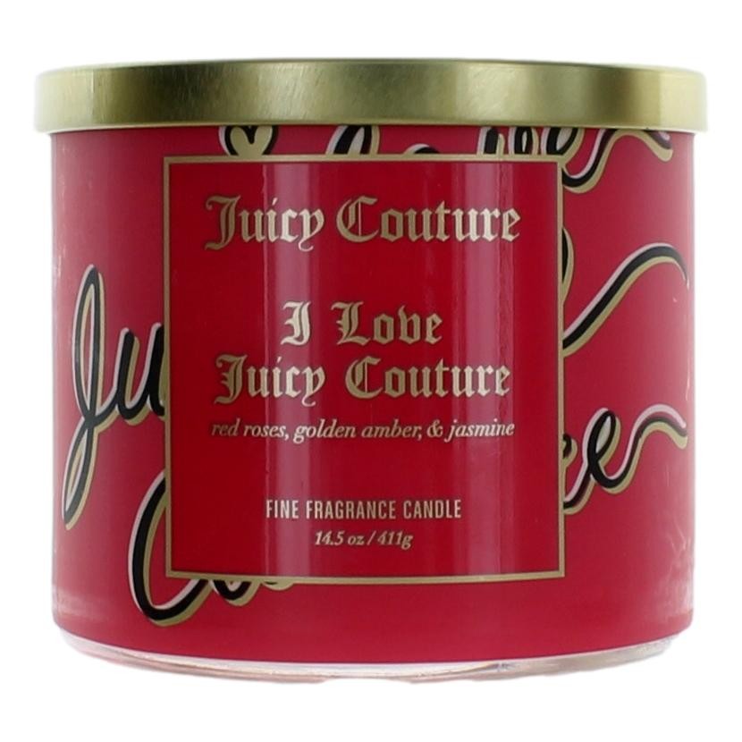 Juicy Couture 14.5oz Soy Wax Blend 3 Wick Candle - I Love Juicy Couture - I Love Juicy Couture