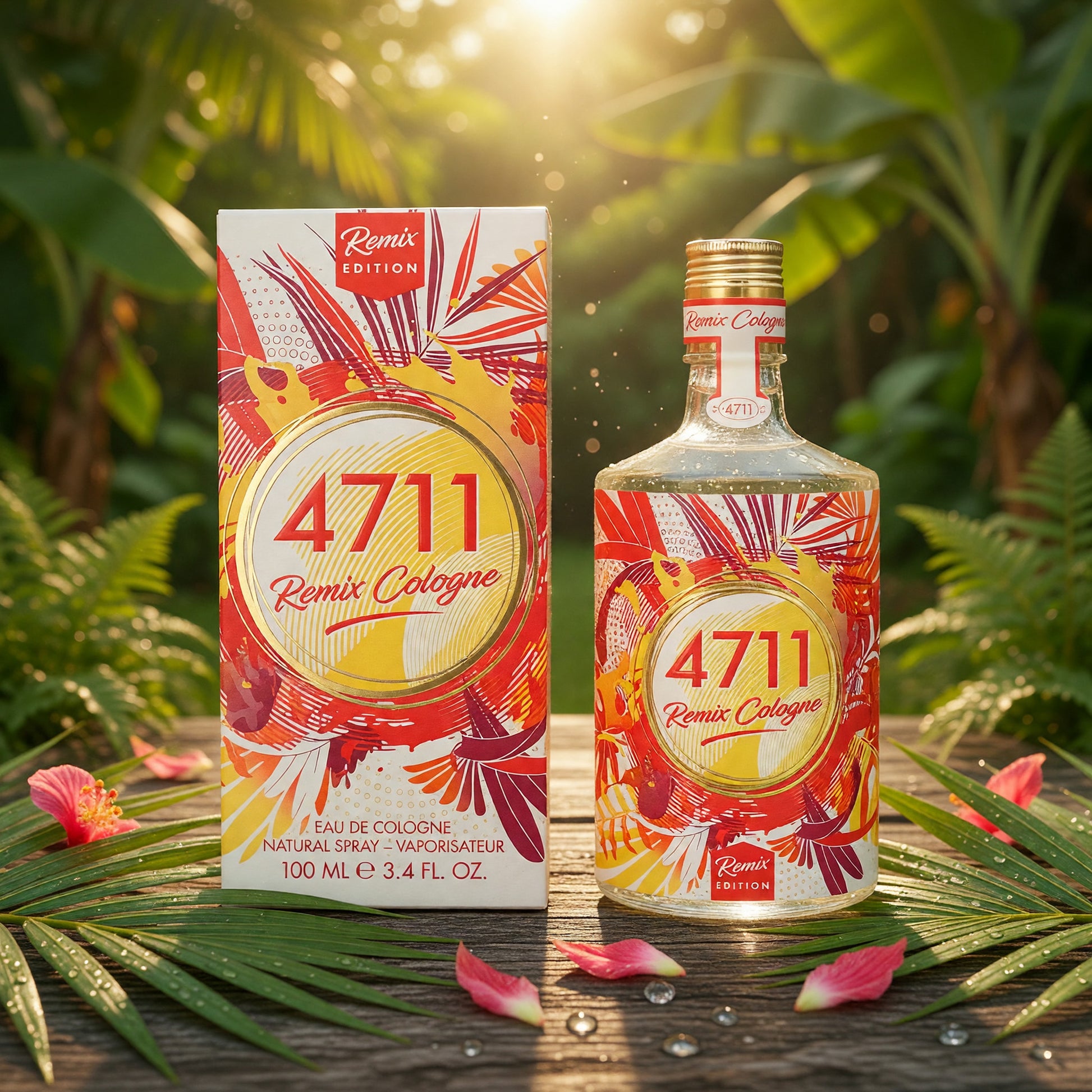 4711 Remix Paradise by Muelhens, 3.4oz Eau de Cologne Spray for Unisex