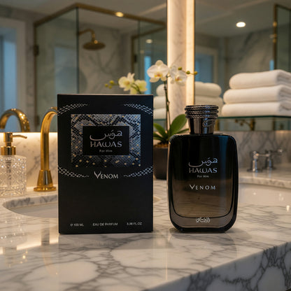 Hawas Venom by Rasasi, 3.4 oz EDP Spray for Men 