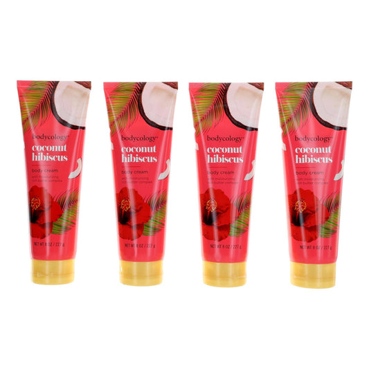 Coconut Hibiscus by Bodycology, 4 Pack 8oz Moisturizing Body Cream women