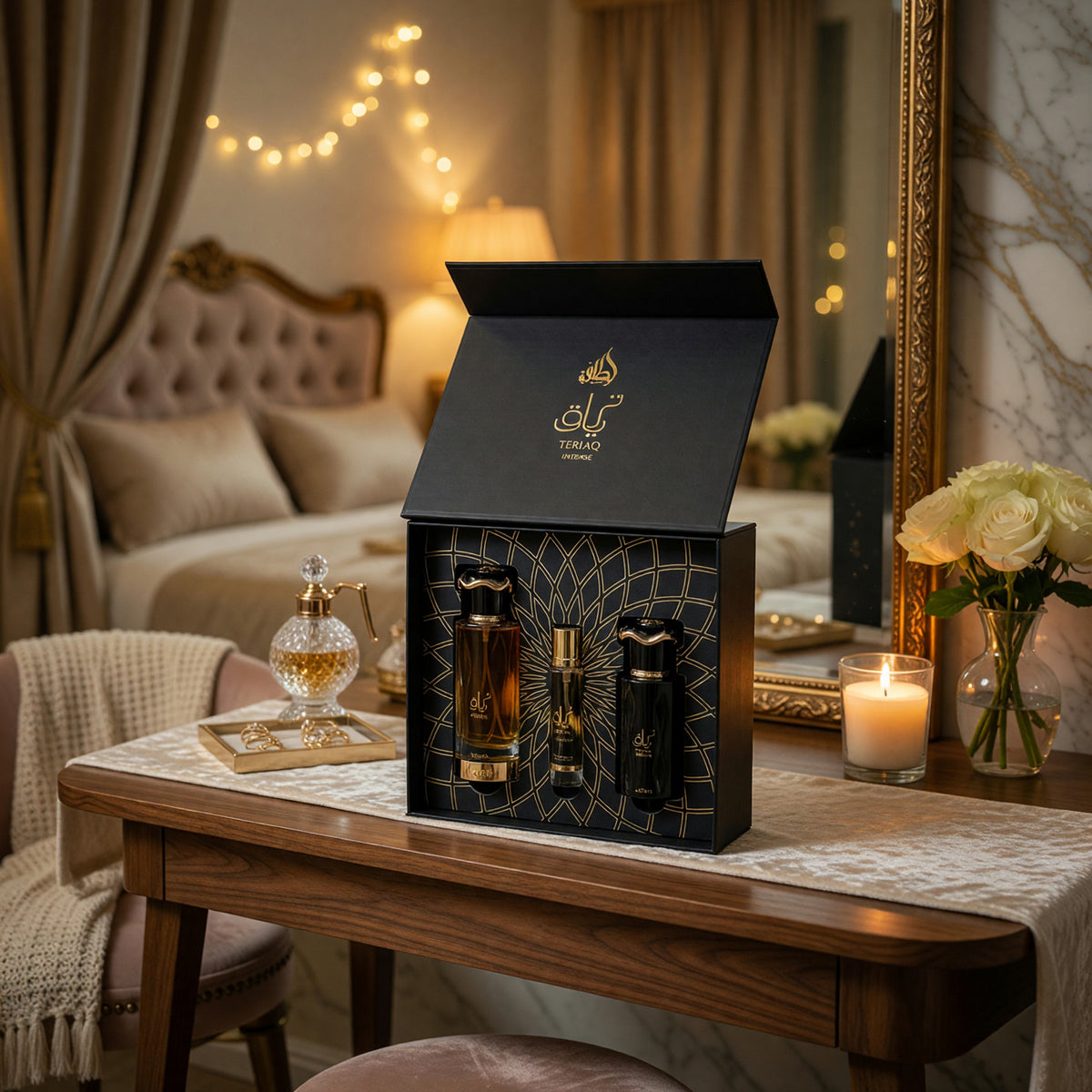 Teriaq Intense by Lattafa, 3-Piece Gift Set for Unisex 