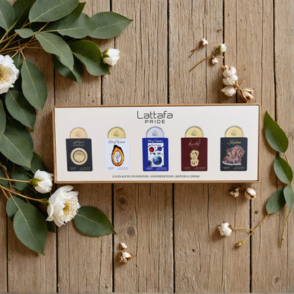 Lattafa Pride Collection No.3 by Lattafa, 5 Piece Miniature Set for Unisex