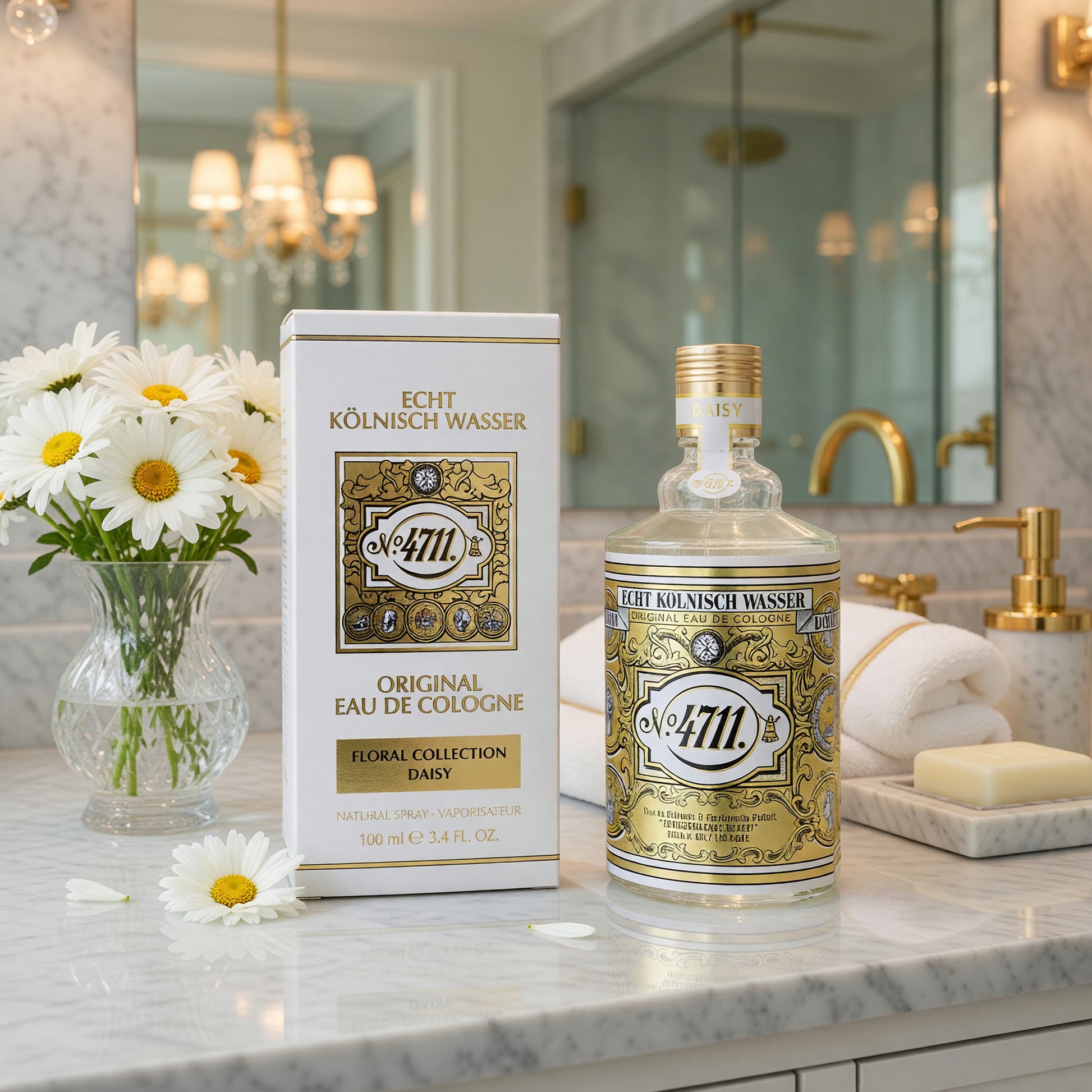 4711 Floral Collection Daisy by 4711, 3.4oz Eau De Cologne Spray for Unisex