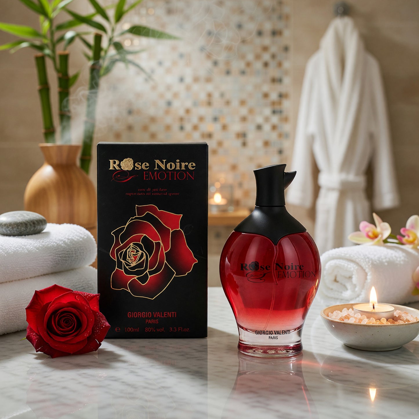 Rose Noire Emotion by Giorgio Valenti, 3.3 oz EDP Spray for Women