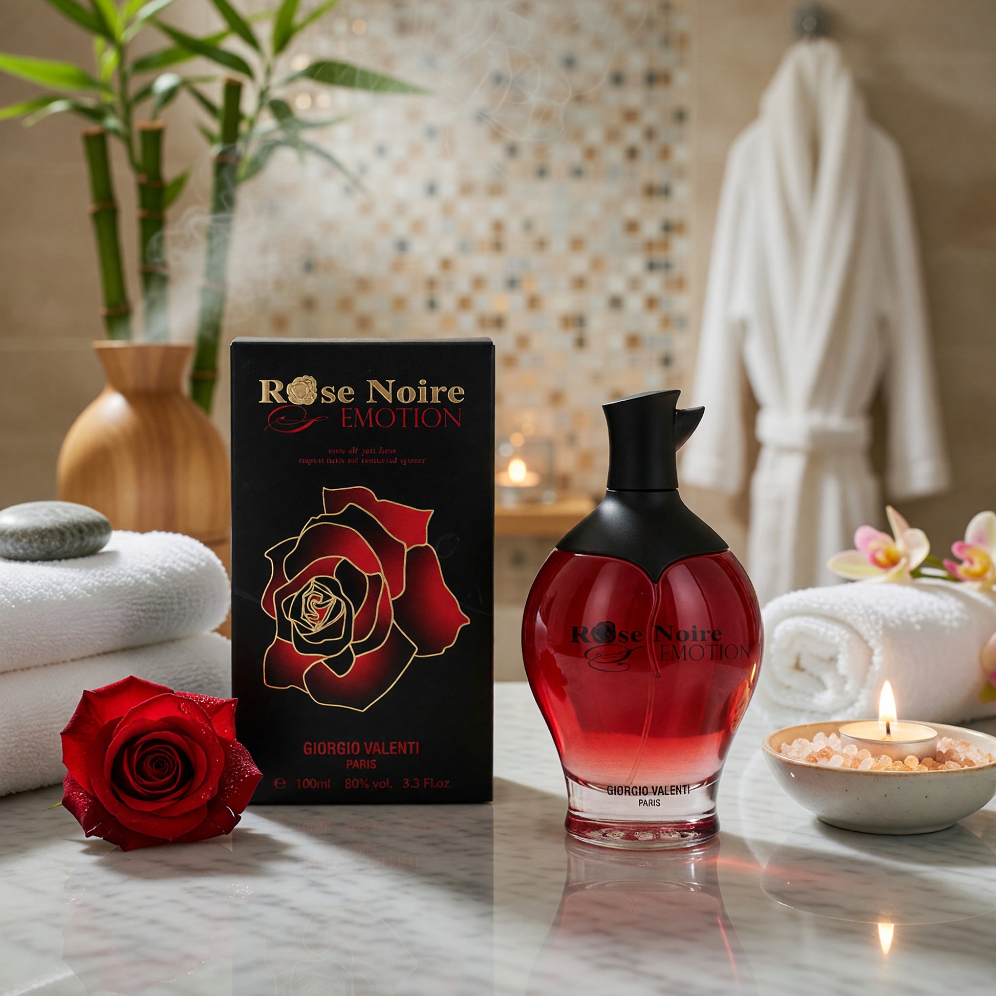 Rose Noire Emotion by Giorgio Valenti, 3.3 oz EDP Spray for Women