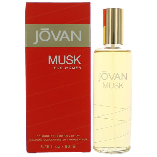 Jovan Musk by Coty, 3.25 oz Cologne Concentrate Spray for Women