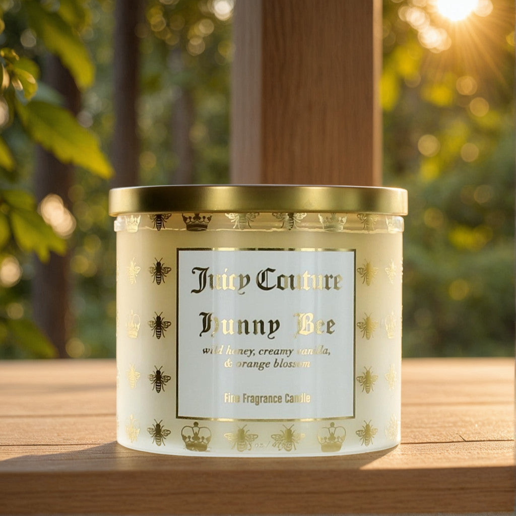 Juicy Couture 14.5 oz Soy Wax Blend 3 Wick Candle - Hunny Bee