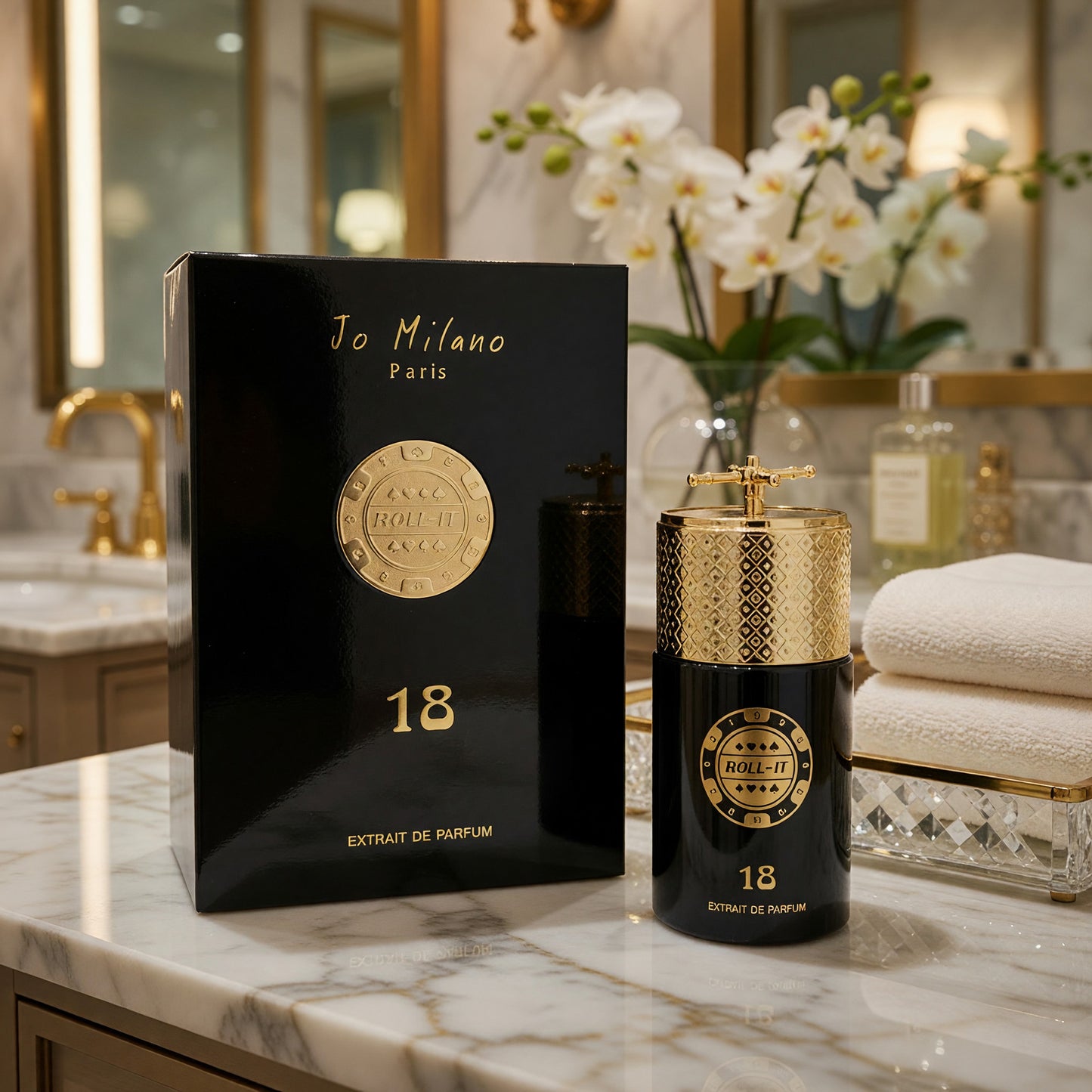 Roll It 18 by Jo Milano, 3.4 oz Extrait De Parfum Spray for Unisex