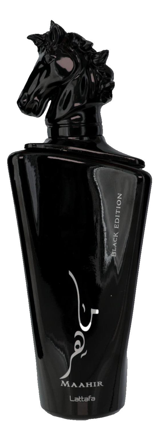 Maahir Black Edition by Lattafa, 3.4 oz EDP Spray for Unisex