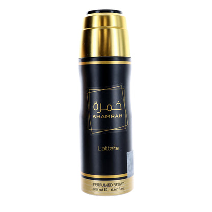 Khamrah by Lattafa, 6.7 oz Perfumed Deodorant Spray for Unisex 