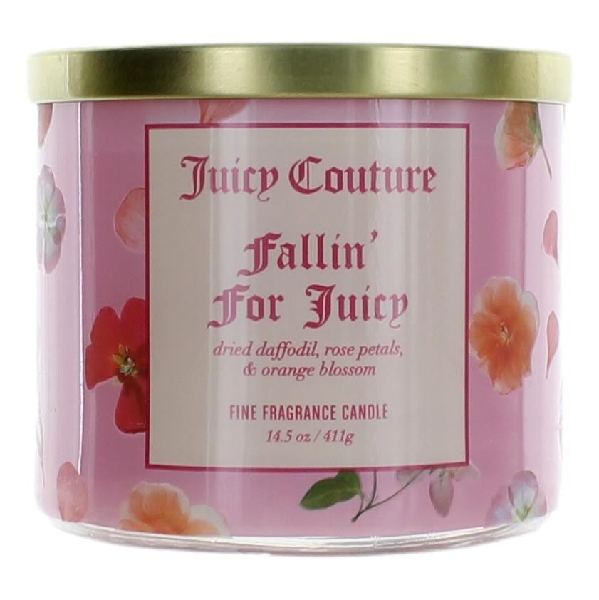 Juicy Couture 14.5 oz Soy Wax Blend 3 Wick Candle - Fallin' For Juicy - Fallin' For Juicy