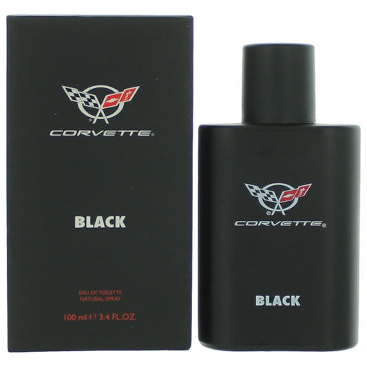 Corvette Black by General Motors, 3.4 oz EDT Spray for Men