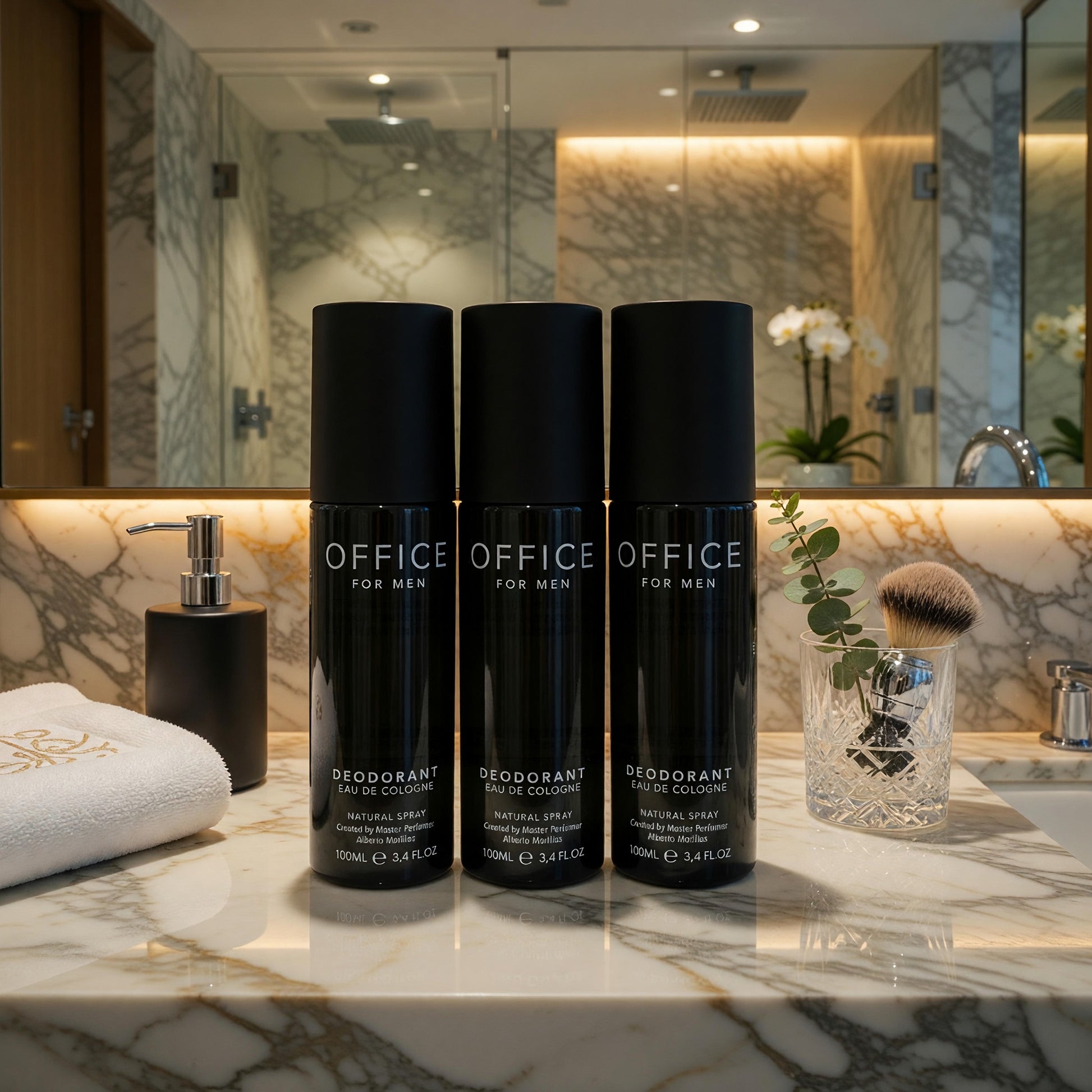 Office by Fragrance One, 3 piece Deodorant Spray for Men