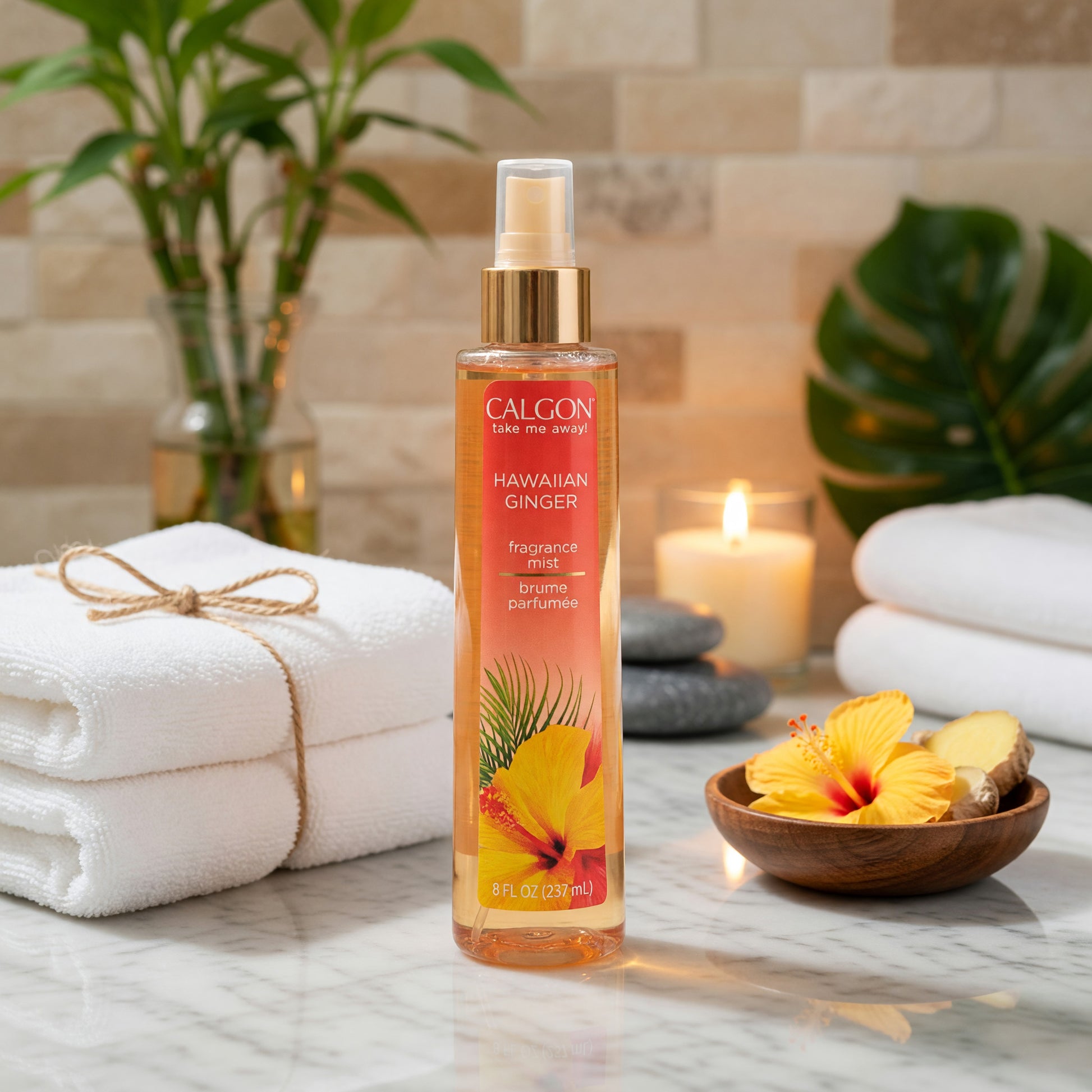 Calgon Hawaiian Ginger by Calgon, 8 oz Fragrance Body Mist for Women